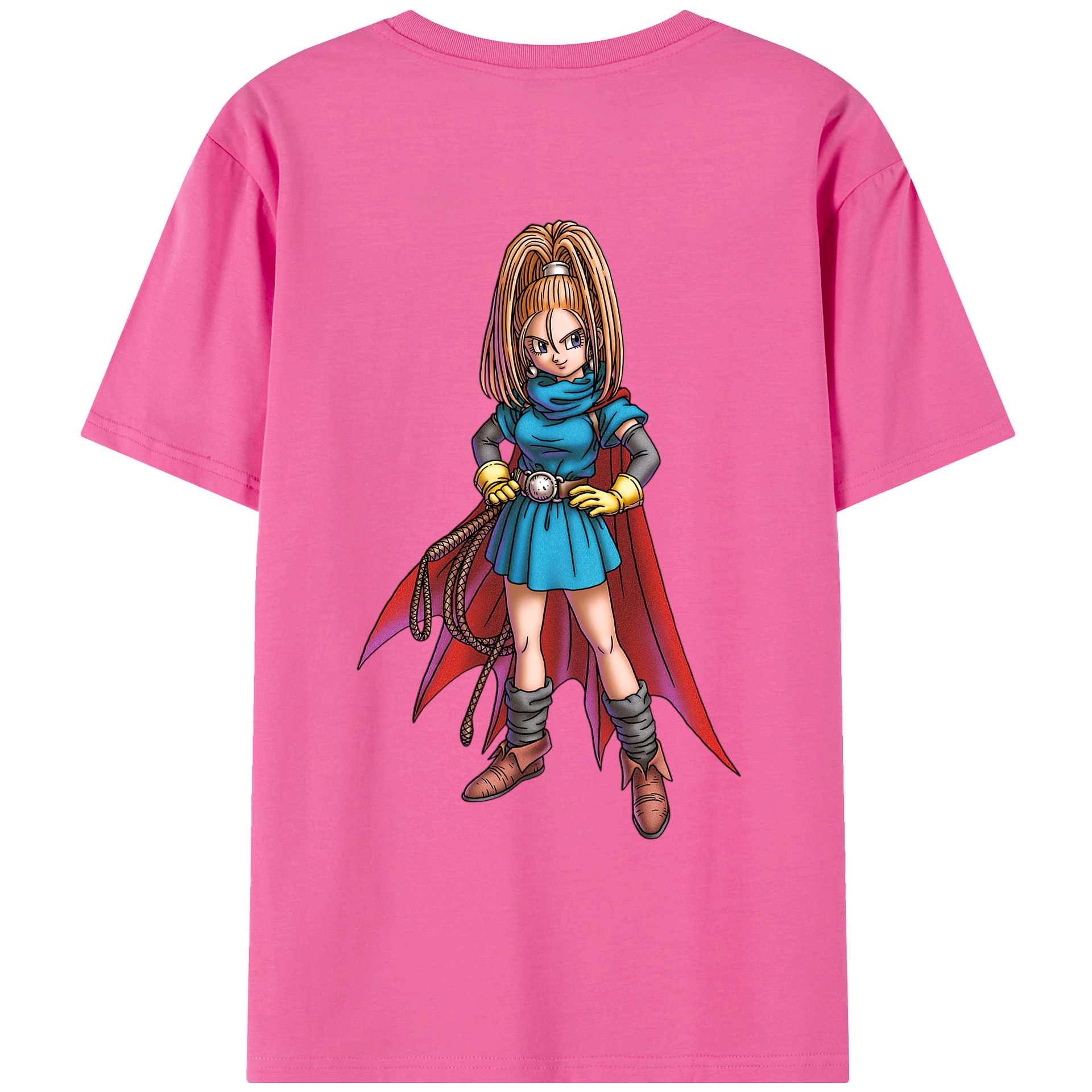 （画像用） ドラゴンクエスト Doragon Kuesuto Dragon Quest レディース半袖Tシャツ(バックプリント)